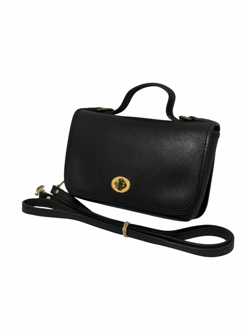 Vintage Hunt Club Leather Minimalist Convertible Crossbody Satchel - Like New